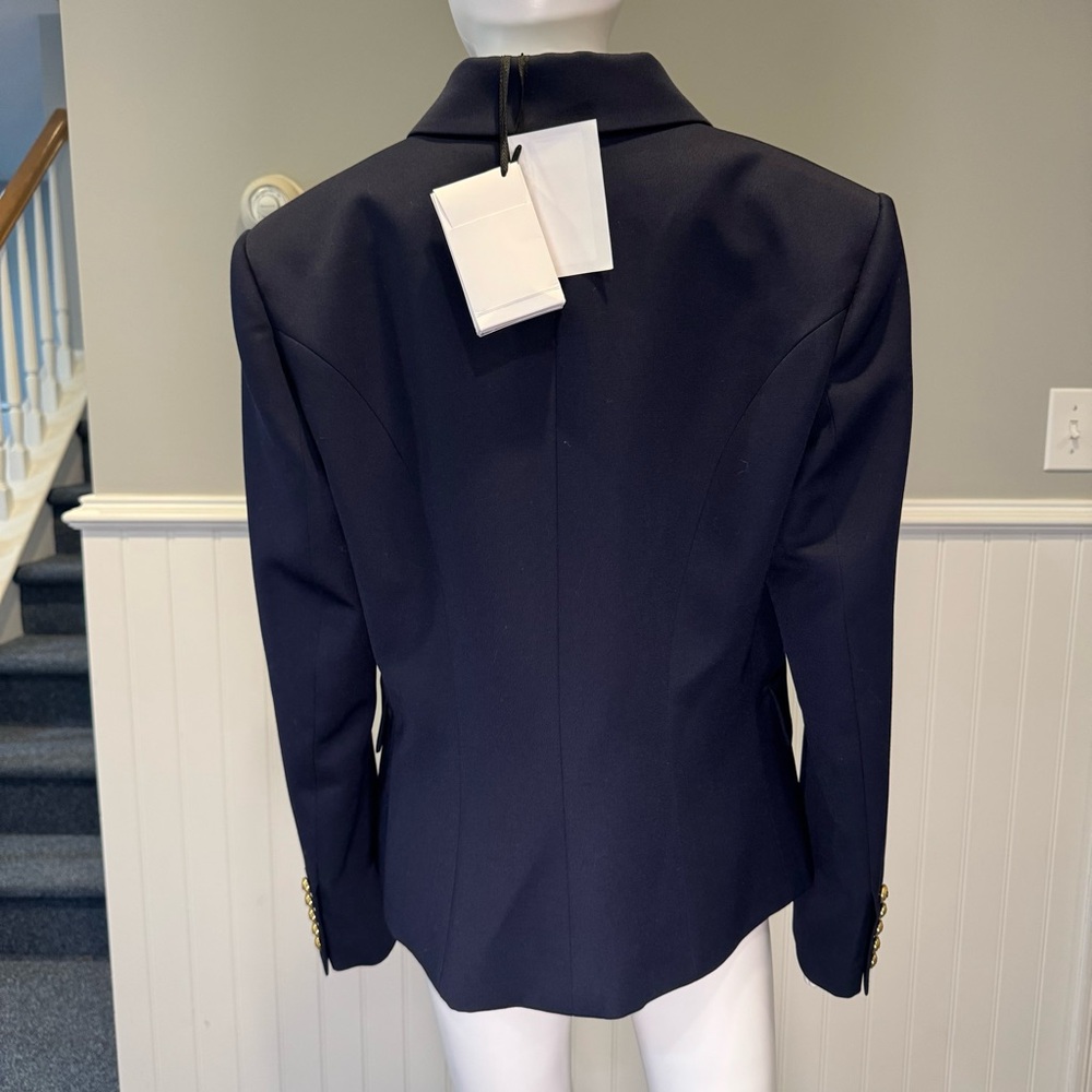 Balmain Navy Blazer with Gold Buttons - Picture 5 of 8